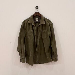 L.L. Bean Vintage Men's Forest Green Shirt Jacket